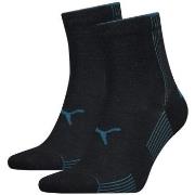 Puma Strumpor 2P Rib Quarter Sock Blå Strl 35/38 Dam