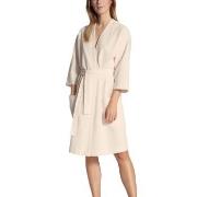 Calida Cosy Shower Bathrobe Creme bomull X-Small Dam