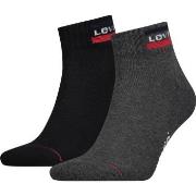 Levis Strumpor 2P Sport Mid Cut Sock Svart/Grå Strl 35/38