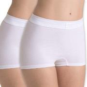 Sloggi Trosor 2P Double Comfort Shorts Vit bomull 44 Dam