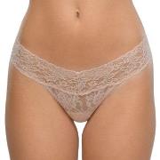 Hanky Panky Trosor Low Rise Thong Beige nylon One Size Dam