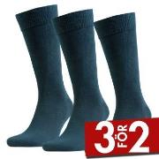 Amanda Christensen Strumpor 3P True Combed Cotton Sock Grön Strl 43/46