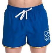 Calvin Klein Badbyxor Pride Short Runner Swim Shorts Blå polyester Sma...