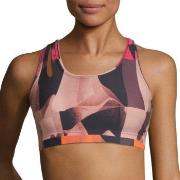 Casall BH Move Around Sports Bra Rosa Mönstrad X-Small Dam