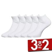 Claudio Strumpor 5P Sneaker Socks Vit Strl 40/47 Herr