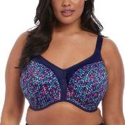 Elomi BH Energise Underwire Sport Support Bra Marin mönstrad F 80 Dam