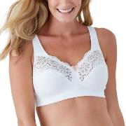 Swegmark BH Cotton Bloom Fairtrade Soft Bra Vit bomull C 95 Dam