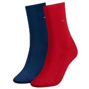 Tommy Hilfiger Strumpor 2P Women Classic Casual Socks Blå/Röd Strl 35/...