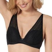 Triumph BH Aura Spotlight Plunge Bra Svart C 90 Dam