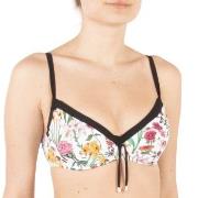 Chantelle Flowers Underwire Bikini Bra Vit m Blommor E 75 Dam