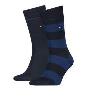 Tommy Hilfiger Strumpor 2P Men Rugby Sock Mörkblå Strl 43/46 Herr