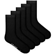 Frank Dandy Strumpor 5P Bamboo Solid Crew Socks Svart Strl 36/40