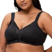 Triumph BH Modern Lace Cotton Soft Bra Svart E 100 Dam
