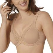 Triumph BH Modern Lace Cotton Underwire Bra Beige C 85 Dam