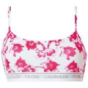 Calvin Klein BH One Cotton Bralette Vit Mönstrad Large Dam