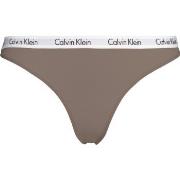 Calvin Klein Trosor Carousel Thong Brun bomull Small Dam