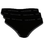 Tommy Hilfiger Trosor 3P Lace Brief Svart Small Dam