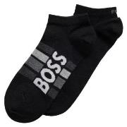 BOSS Strumpor 2P Stripe Cotton Ankle Socks Svart Strl 39/42