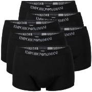 Armani Pure Cotton Trunks Kalsonger 6P Svart bomull Large Herr