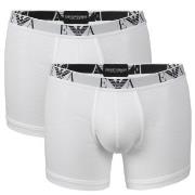 Armani Stretch Cotton Boxers Kalsonger 2P Vit bomull X-Large Herr