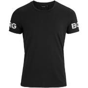 Björn Borg Performance Tee Svart polyester Large Herr