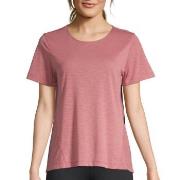 Casall Crossways Textured Tee Gammelrosa polyester 42 Dam