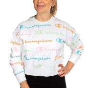 Champion American Classics Women Crewneck Print Vit Mönstrad Small Dam