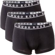 BOSS Kalsonger 3P Cotton Stretch Trunks Svart bomull Medium Herr