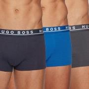 BOSS Kalsonger 6P Cotton Stretch Trunks Grå/Blå bomull X-Large Herr