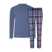 Jockey Night And Day Long Pyjama Marin/Röd  Medium Herr