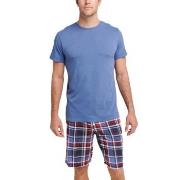 Jockey Night And Day Pyjama Short Sleeve Marin/Röd  Large Herr