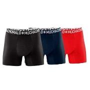 Muchachomalo Kalsonger 3P Cotton Stretch Basic Boxer Svart/Röd bomull ...