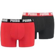 Puma Kalsonger 2P Basic Boxer Svart/Röd bomull Large Herr