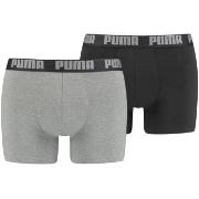 Puma Kalsonger 2P Basic Boxer Svart/Grå bomull X-Large Herr