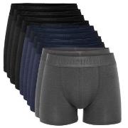 Resteröds Kalsonger 10P Bamboo Boxer Brief Grå/Blå X-Large Herr