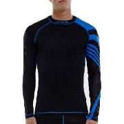 Salming Baselayer LS Tee Men Svart/Blå polyester Medium Herr