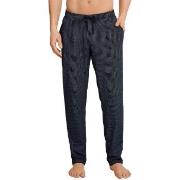 Schiesser Mix and Relax Jersey Lounge Pants Blå Mönstrad bomull XX-Lar...