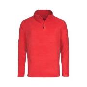 Stedman Active Fleece Half-Zip For Men Röd polyester Large Herr