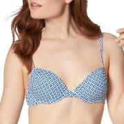 Triumph Mix and Match Padded Bikini Bra Blå/Vit C 42 Dam