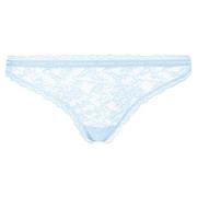 Calvin Klein Trosor CK One Lace Thong Ljusblå nylon Medium Dam