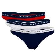 Tommy Hilfiger Trosor 3P Recycled Essentials Thong Röd/Blå X-Large Dam