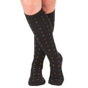 Trofe Printed Support Socks Strumpor Svart Strl 35/38 Dam