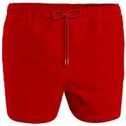 Tommy Hilfiger Badbyxor Solid Swimshorts Röd Small Herr