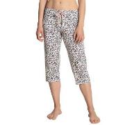 Calida Favourites Dreams Capri Pants Vit Mönstrad bomull Small Dam