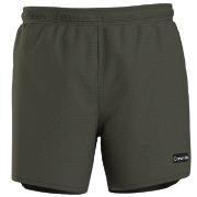 Calvin Klein Badbyxor Cool Iconic Texture Swimshorts Mörkgrön Medium H...