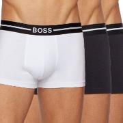 BOSS Kalsonger 3P Organic Cotton Trunk Vit/Svart bomull XX-Large Herr