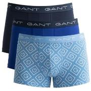 Gant Kalsonger 3P Icon G Trunk Blå bomull Large Herr