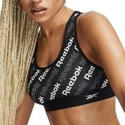 Reebok BH Bobbie Sports Crop Top Svart mönstrad X-Small Dam