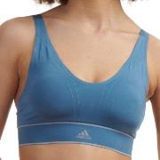 adidas BH 40GG Seamless Plunge Bra Blå Large Dam