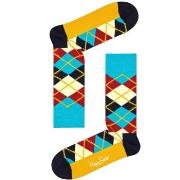 Happy socks Strumpor Argyle Crew Sock Blå bomull Strl 36/40